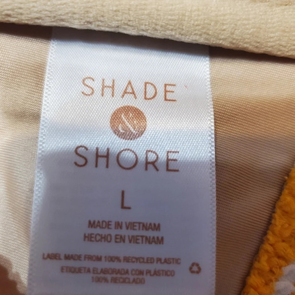 NWT Shade & Shore Women's Center Front U-Wire Bandeau Bikini Top L - Picture 6 of 8